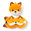 Relaxeazzz Adoramals Finnick the Fox Plush Travel Pillow & Eye Mask - Gift Arch