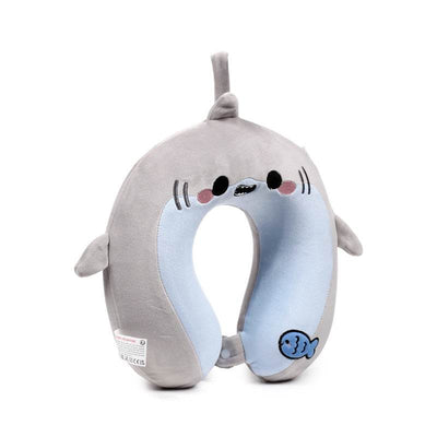Relaxeazzz Archie the Shark Adoramals Plush Memory Foam Travel Pillow - Gift Arch