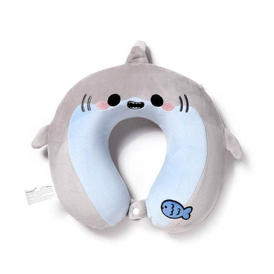 Relaxeazzz Archie the Shark Adoramals Plush Memory Foam Travel Pillow - Gift Arch