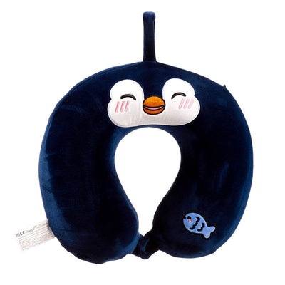 Relaxeazzz Nico the Penguin Adoramals Plush Memory Foam Travel Pillow - Gift Arch