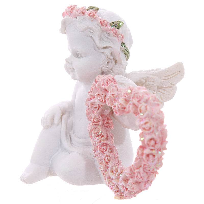 Cherub with Pink Rose Heart - Gift Arch