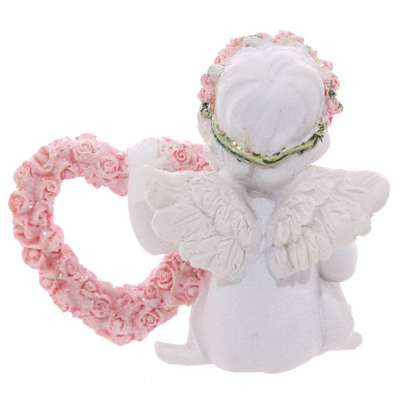 Cherub with Pink Rose Heart - Gift Arch