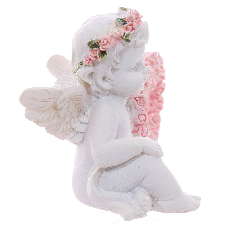 Cherub with Pink Rose Heart - Gift Arch