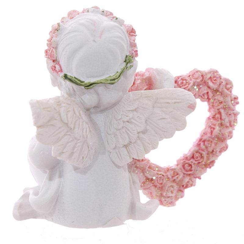 Cherub with Pink Rose Heart - Gift Arch