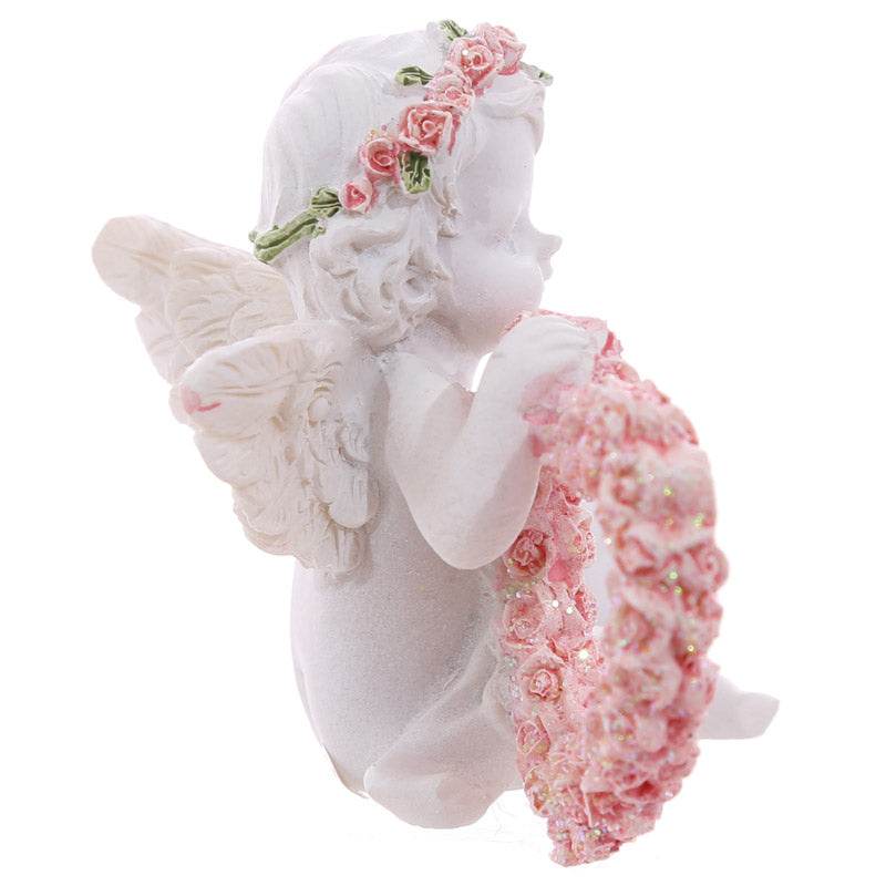 Cherub with Pink Rose Heart - Gift Arch