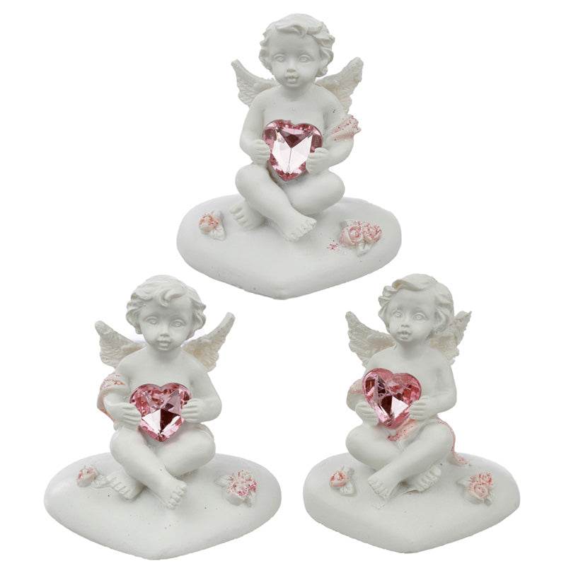 Peace of Heaven Heart of the Rose Cherub Figurine - Gift Arch