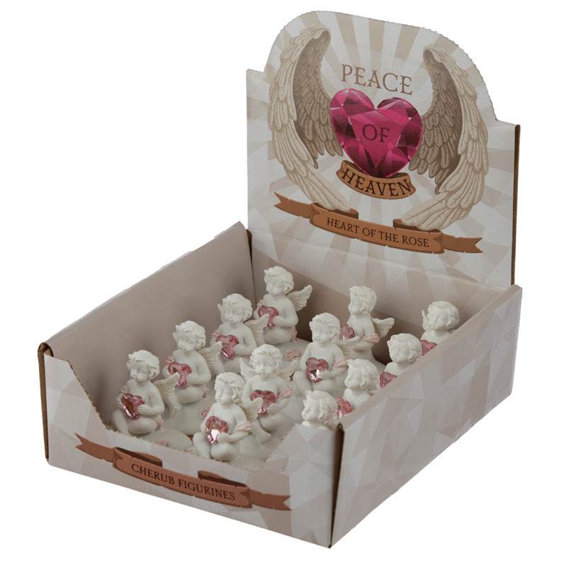 Peace of Heaven Heart of the Rose Cherub Figurine - Gift Arch