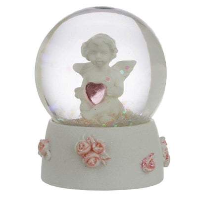 Peace of Heaven Sweet Dreams Cherub Snow Globe - Gift Arch