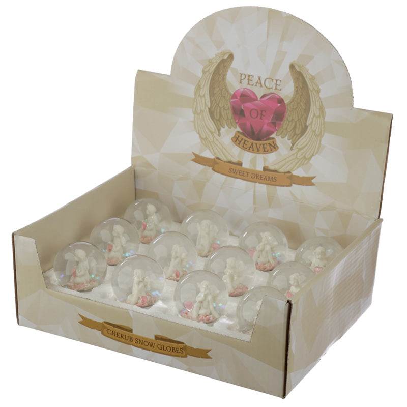 Peace of Heaven Sweet Dreams Cherub Snow Globe - Gift Arch