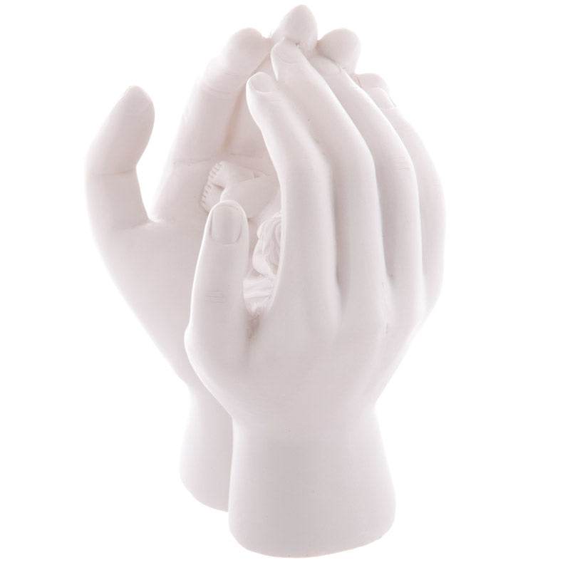 Sleeping Cherub in Hands with LED - Gift Arch
