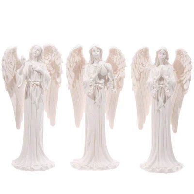 White Standing Angel Figurine 20cm - Gift Arch