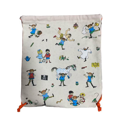 Pippi Longstocking Canvas Drawstring Bag - Gift Arch