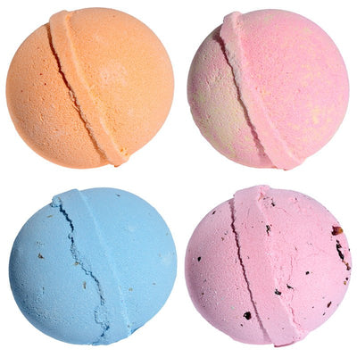 Bath Bomb Mix Rose, Lavender, Mandarine & Grapefruit, For Her - Gift Arch