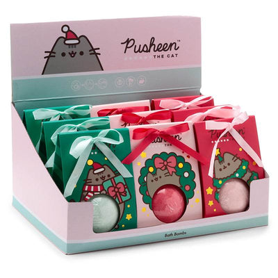 Christmas Pusheen the Cat Bath Bomb in Gift Box - Gift Arch