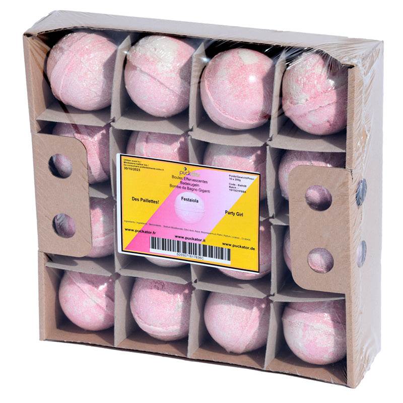 Party Girls Bath Bomb with Body Glitter - Gift Arch