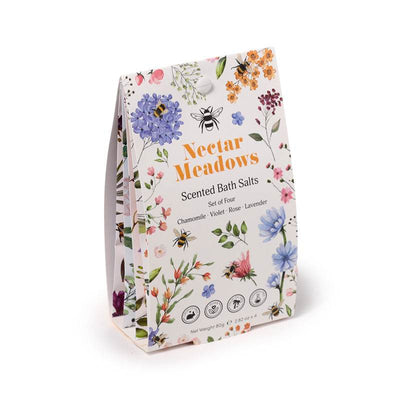 Set of 4 Nectar Meadows Bath Salt Sachets - Gift Arch