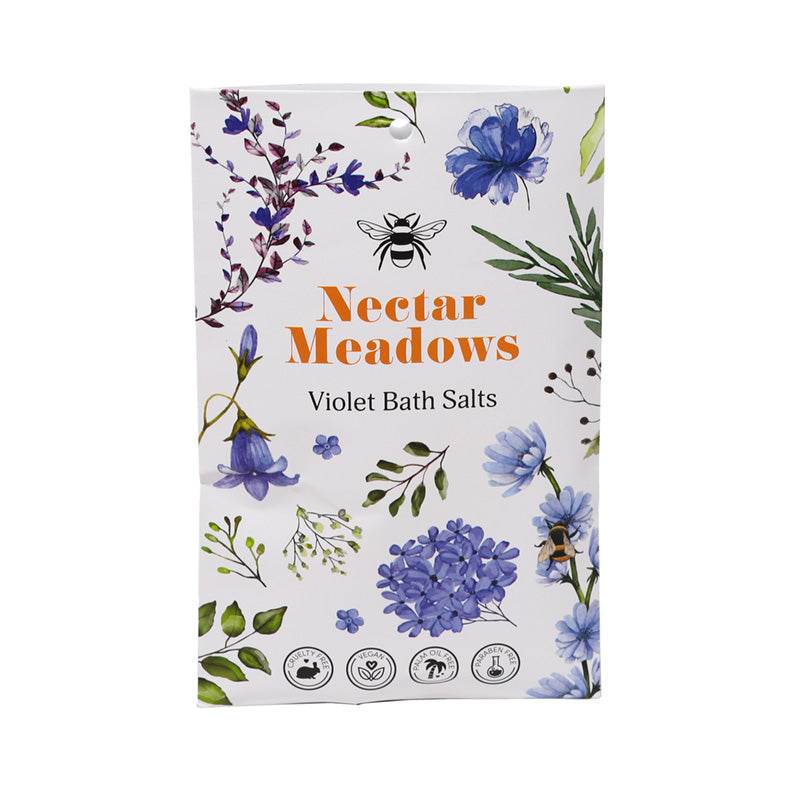 Set of 4 Nectar Meadows Bath Salt Sachets - Gift Arch
