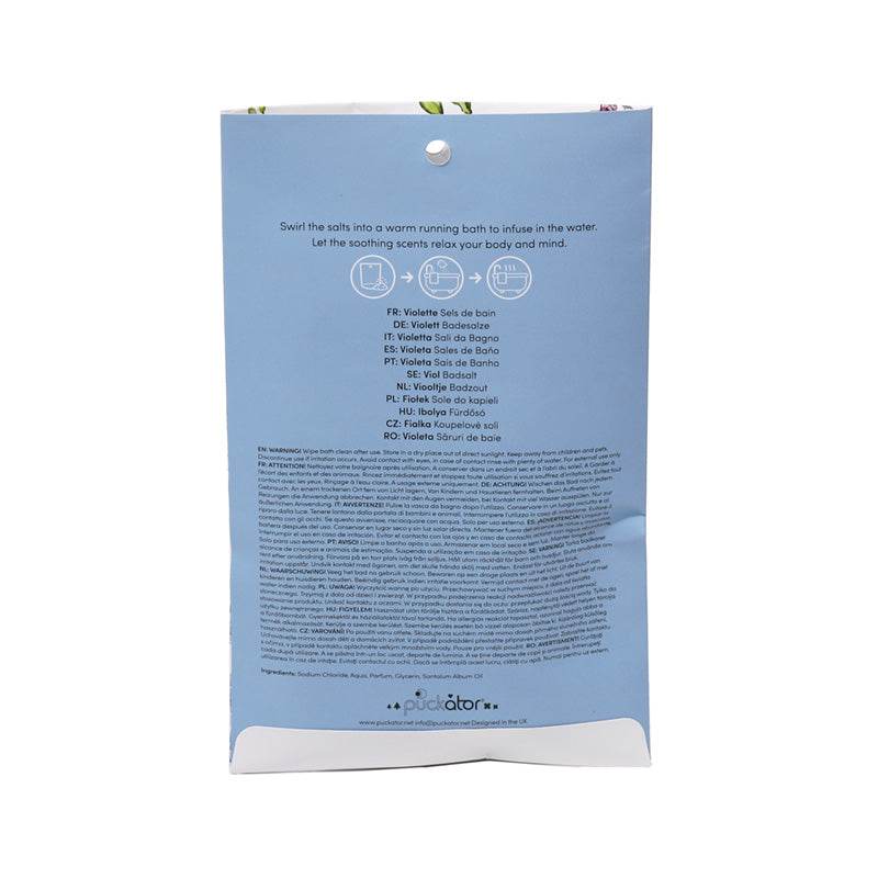 Set of 4 Nectar Meadows Bath Salt Sachets - Gift Arch