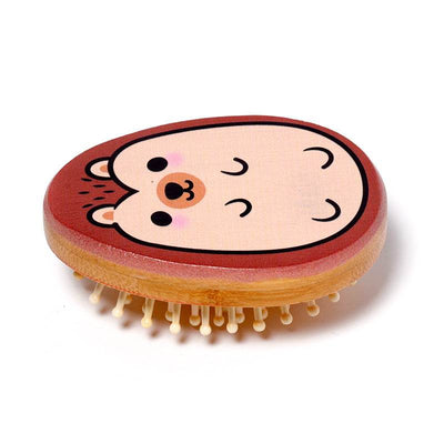 Adoramals Forest Mitzi the Hedgehog Shaped Bamboo Hair Brush - Gift Arch