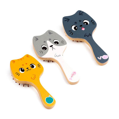 Beans & Co Cats Bamboo Hair Brush - Gift Arch