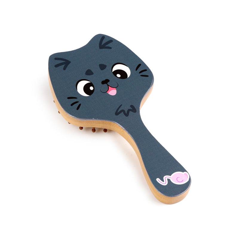 Beans & Co Cats Bamboo Hair Brush - Gift Arch