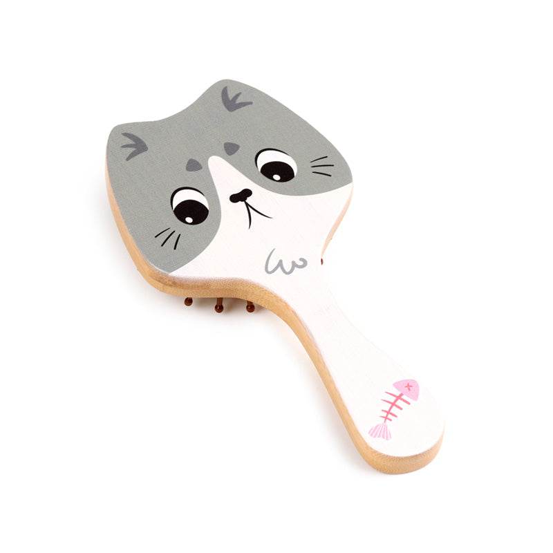 Beans & Co Cats Bamboo Hair Brush - Gift Arch