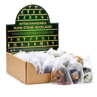 Make Your Own Rune Stone Gemstone Necklace Kit - Gift Arch