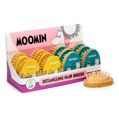 Moomin Shaped Bamboo Hair Brush - Gift Arch