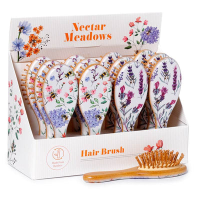 Nectar Meadows 100% Bamboo Hair Brush - Gift Arch