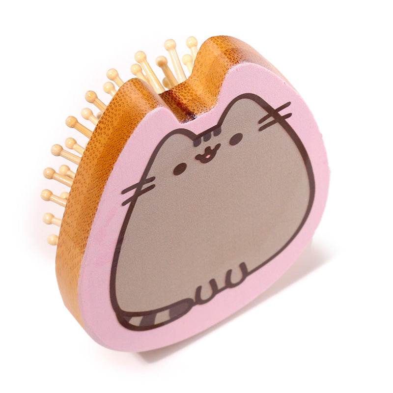 Pusheen the Cat Shaped Bamboo Hair Brush - Gift Arch