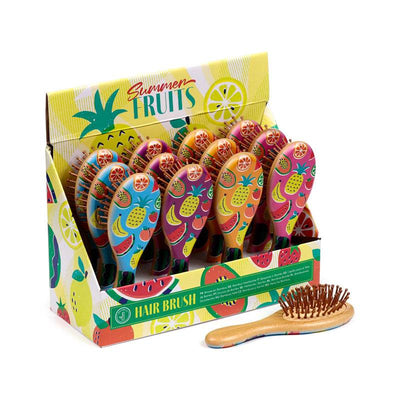 Summer Fruits Bamboo Hair Brush - Gift Arch