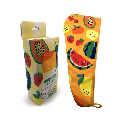 Summer Fruits Microfibre Hair Wrap Towel - Gift Arch