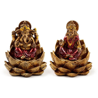 Gold Ganesh & Lakshmi Lotus Set of 2 - Gift Arch