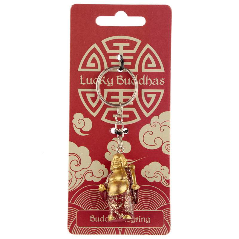 Lucky Buddha Glitter Keyring - Gift Arch