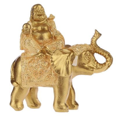 Lucky Buddha Sitting on Glitter Elephant - Gift Arch