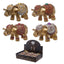 Metallic Glitter Lucky Elephant Incense Stick Holder - Gift Arch