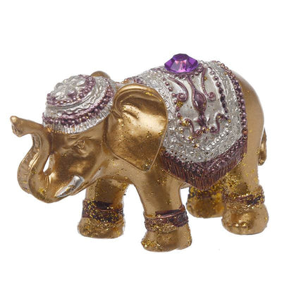 Metallic Glitter Lucky Elephant Incense Stick Holder - Gift Arch