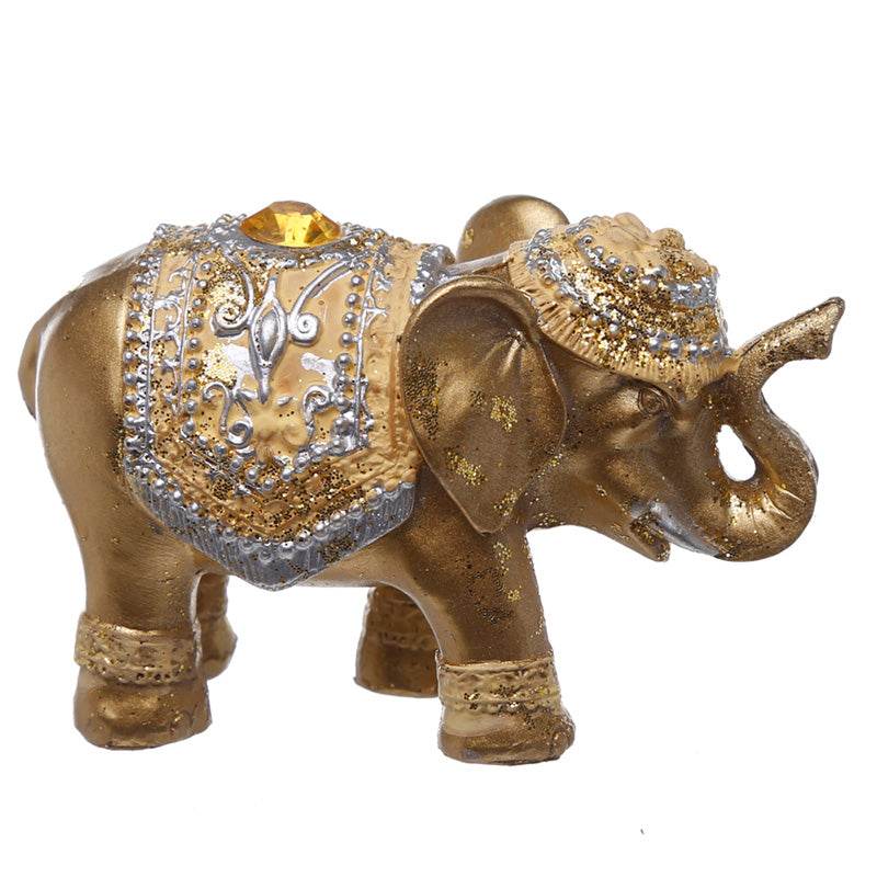 Metallic Glitter Lucky Elephant Incense Stick Holder - Gift Arch