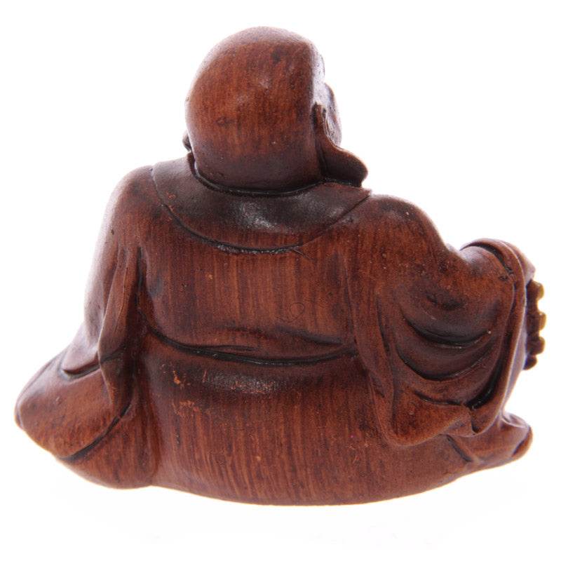 Mini Wood Effect Lucky Buddha Collectable - Gift Arch