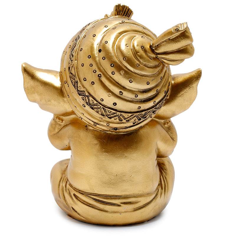 Set of 3 Gold Ganesh Hear No Speak No See No Evil - Gift Arch