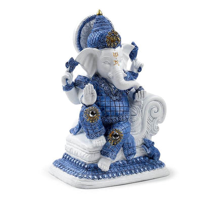 White & Blue Ganesh Meditation - Gift Arch