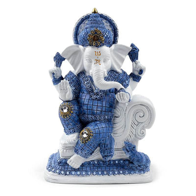 White & Blue Ganesh Meditation - Gift Arch