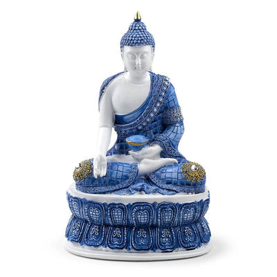 White & Blue Thai Buddha Lotus - Gift Arch