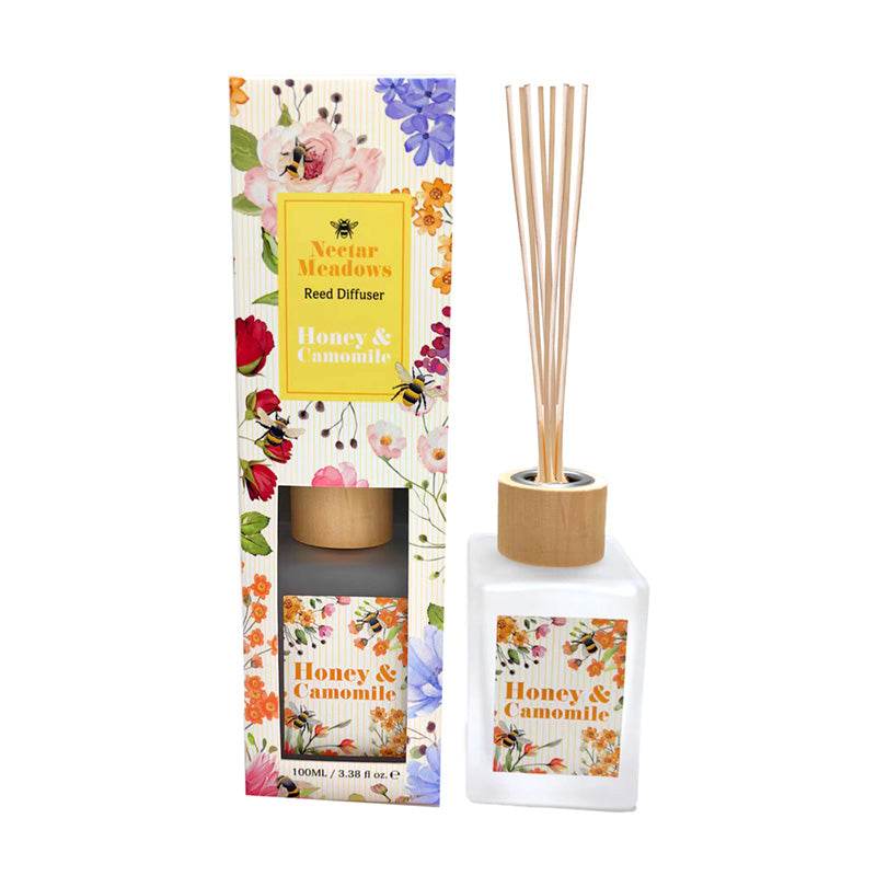 Nectar Meadows Honey & Chamomile 100ml Reed Diffuser - Gift Arch