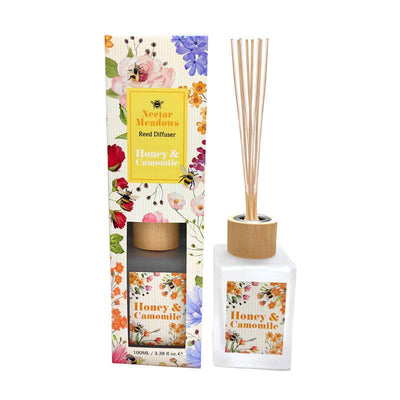 Nectar Meadows Honey & Chamomile 100ml Reed Diffuser - Gift Arch