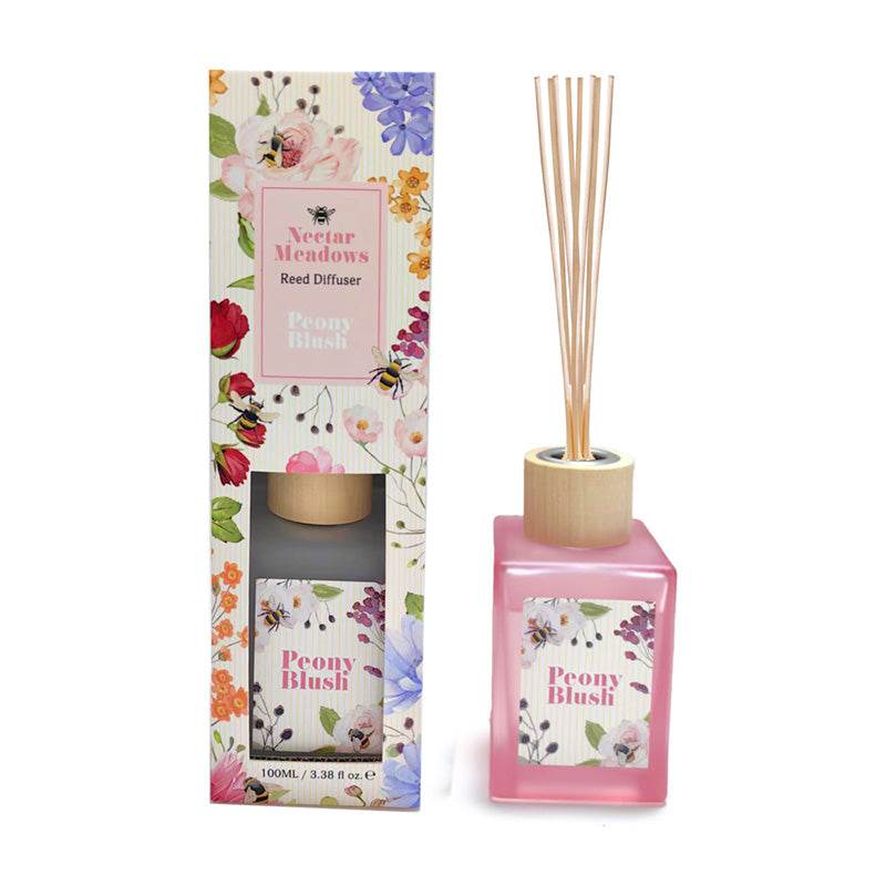 Nectar Meadows Peony 100ml Reed Diffuser - Gift Arch