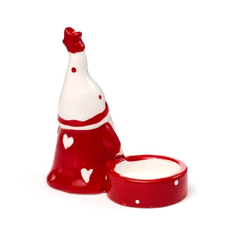 Ceramic Christmas Gonk Tea Light Candle Holder - Gift Arch