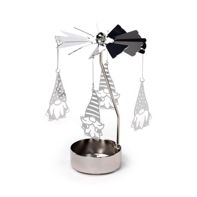 Christmas Gonk Rotating Carousel Spinning Tea Light Candle Holder - Gift Arch
