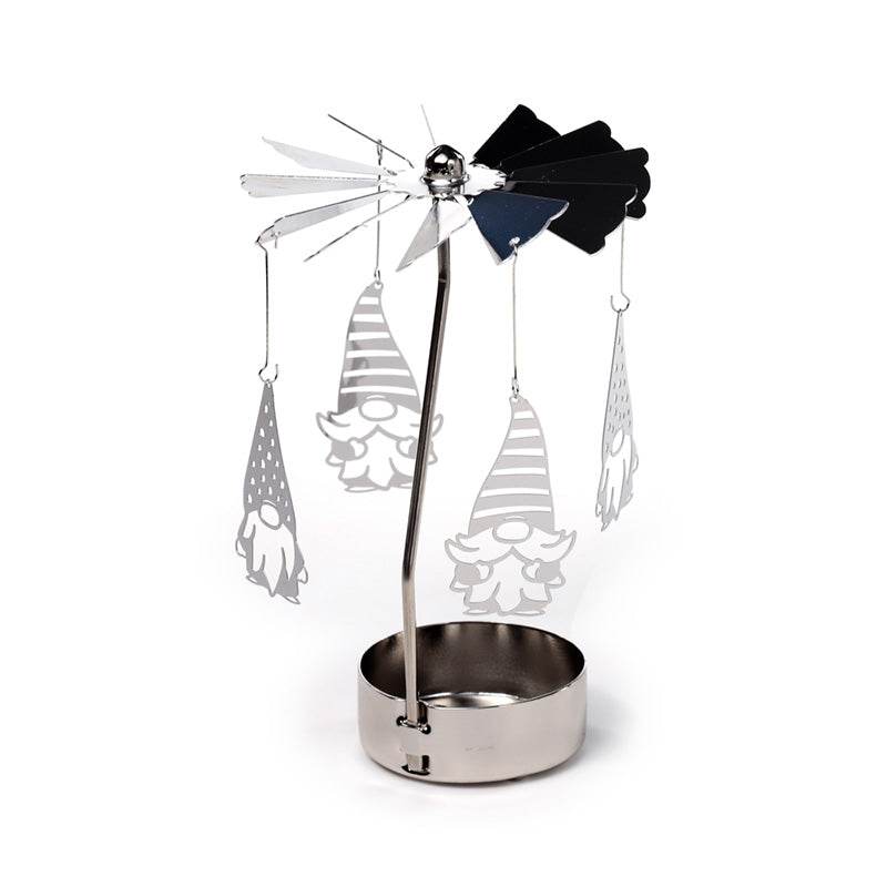 Christmas Gonk Rotating Carousel Spinning Tea Light Candle Holder - Gift Arch