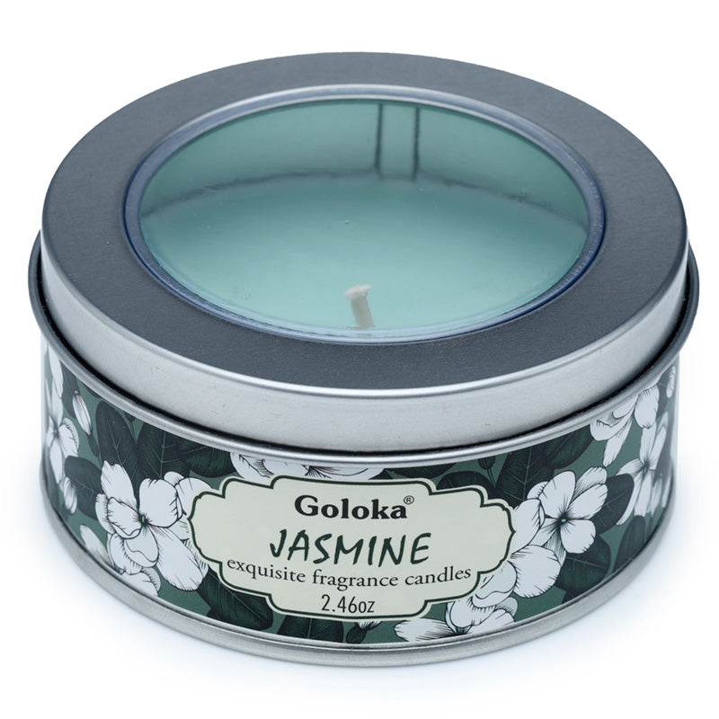 Goloka Jasmine Wax Candle Tin - Gift Arch